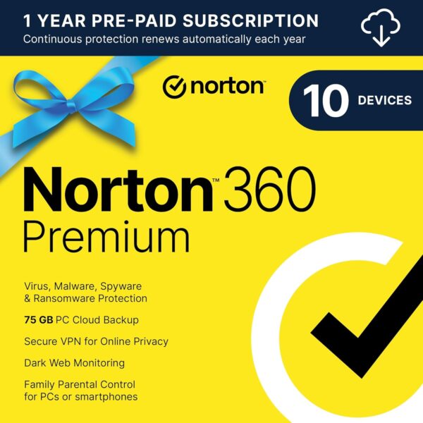 Norton Premium 20 Devices 1 Year Email Delivery